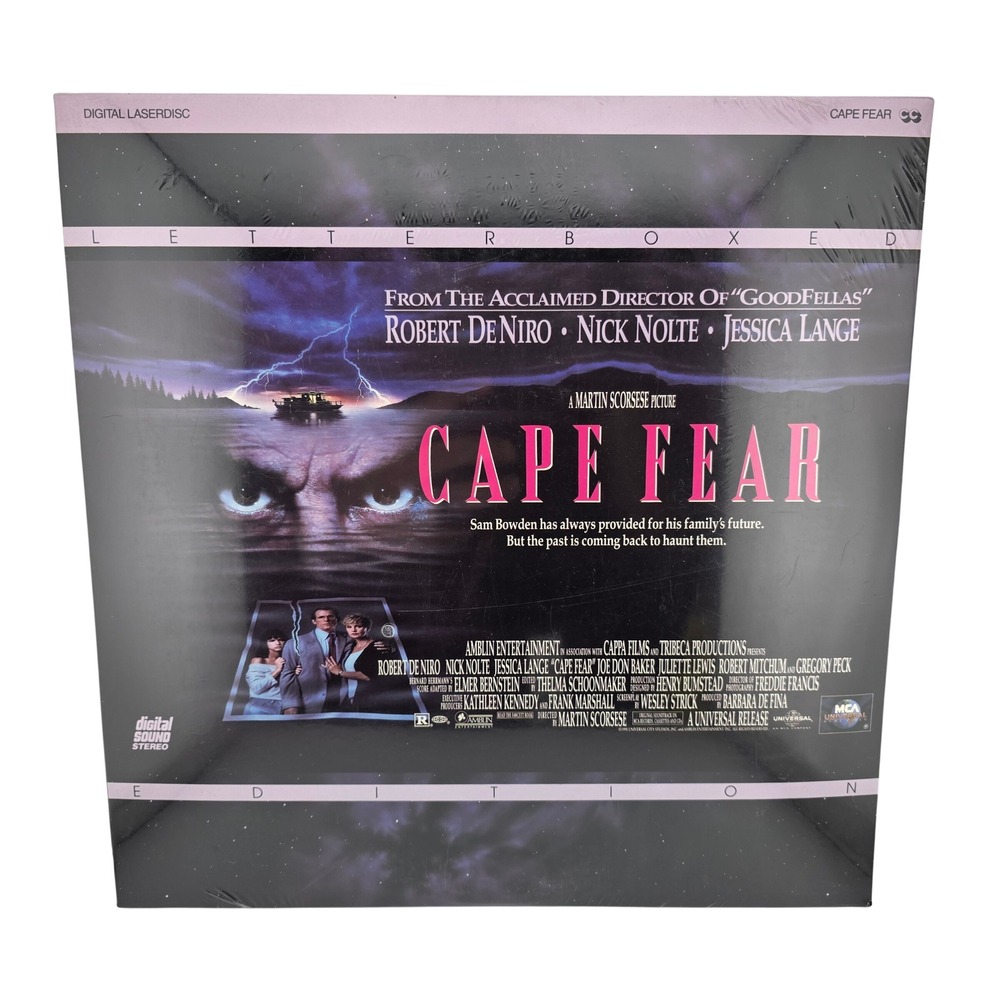 MCA Universal Cape Fear LaserDisc Letterboxed Edition 1991 41263 NEW
